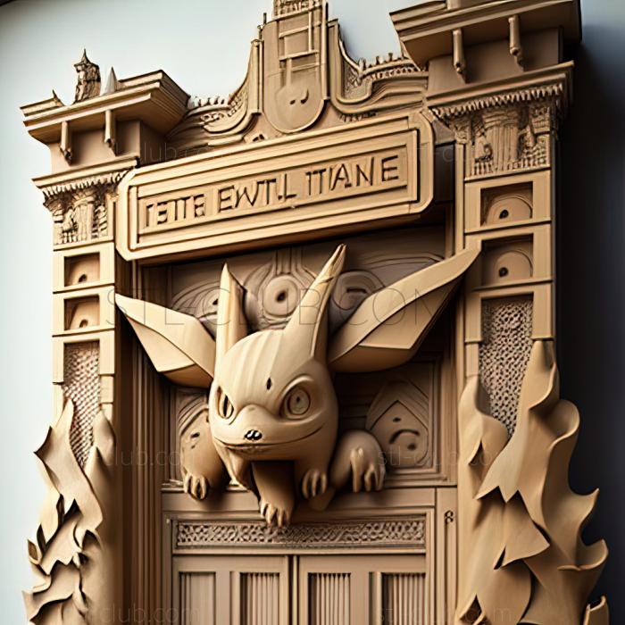 3D model The Tower of Terror Capture at the Pokmon Tower (STL)